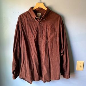 Vintage L.L. Brown Button Down Mens XL